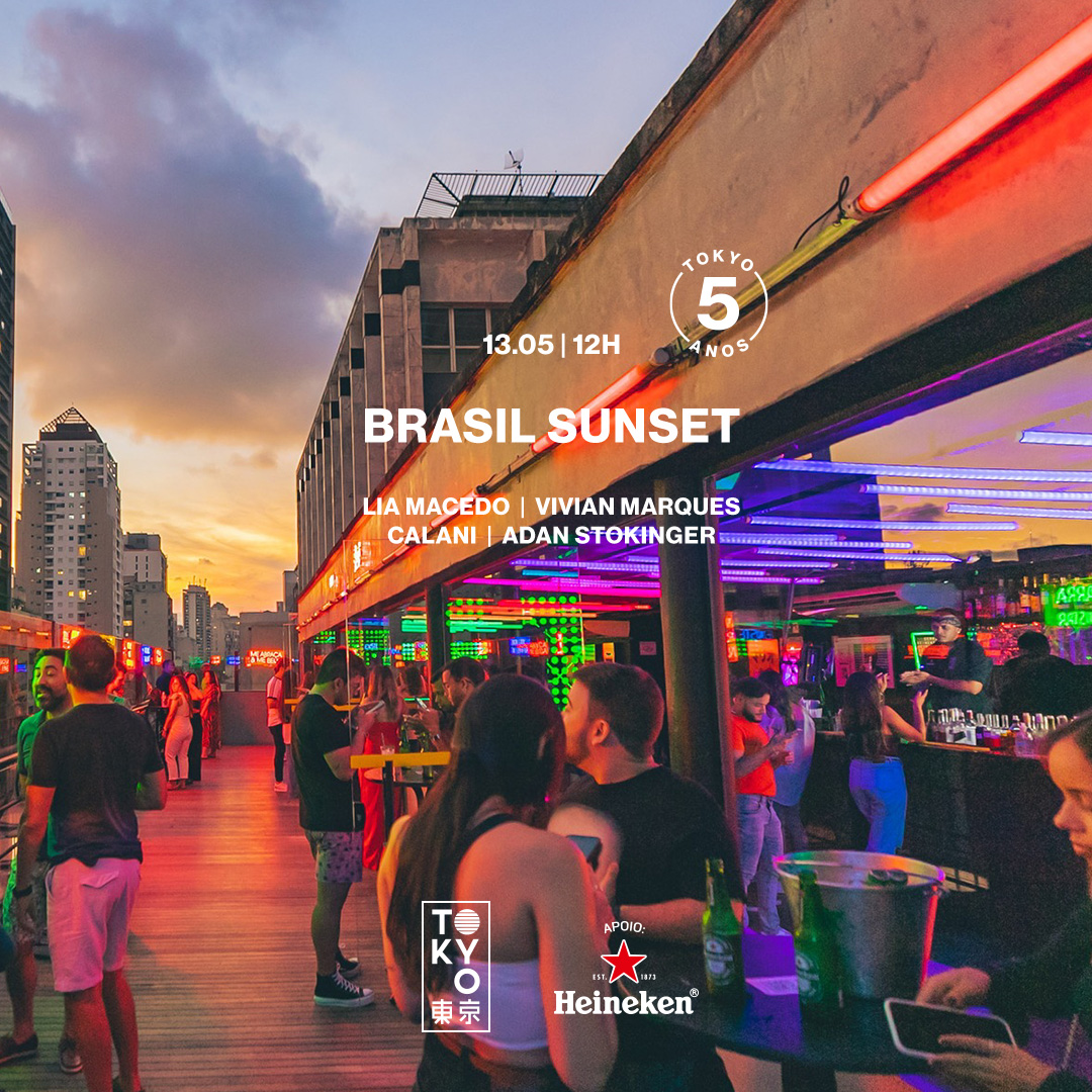 Brasil Sunset na Cobertura do Tokyo 東 京 Música Brasileira no Sábado à Tarde!