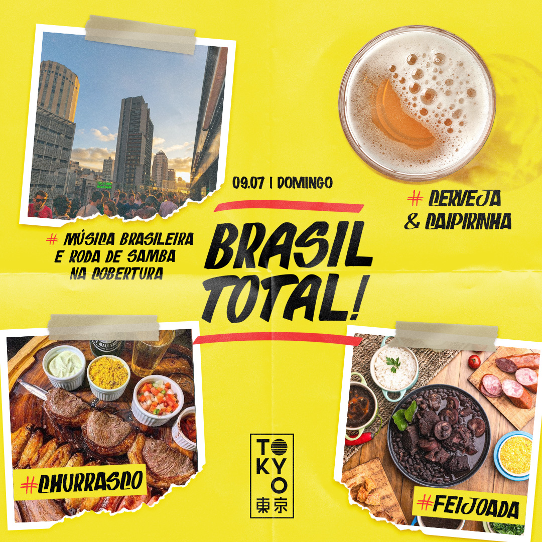 Brasil Total no Rooftop do Tokyo 東 京 Domingo (09.07)