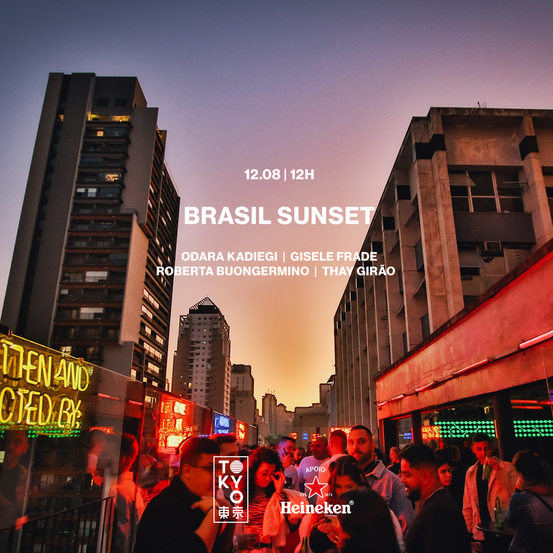 Brasil Sunset na Cobertura do Tokyo 東 京 Música Brasileira no Sábado à Tarde!