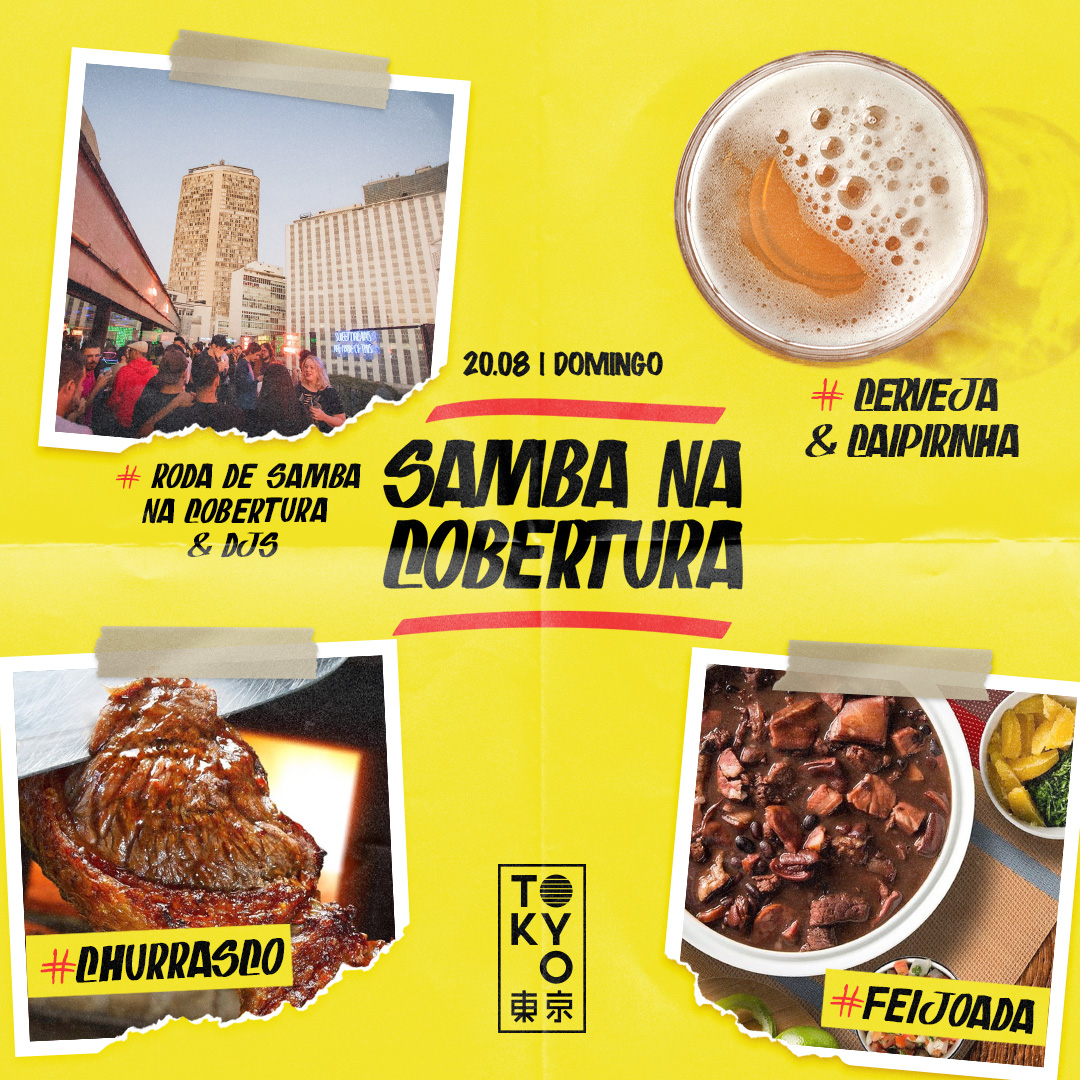 Samba na Cobertura no Rooftop do Tokyo 東 京 Domingo (20.08)