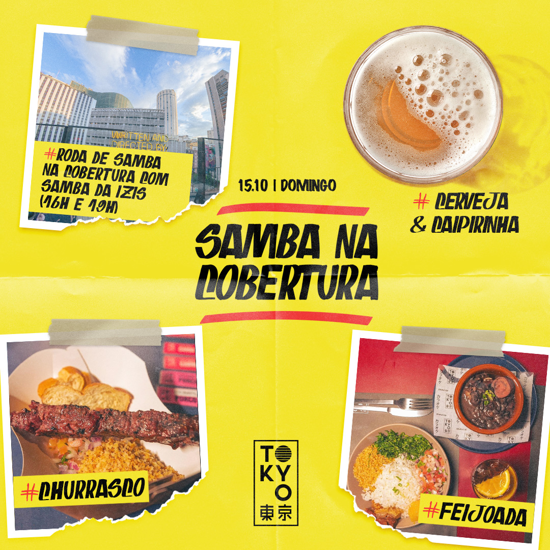 Samba na Cobertura no Rooftop do Tokyo 東 京 Domingo (15.10)