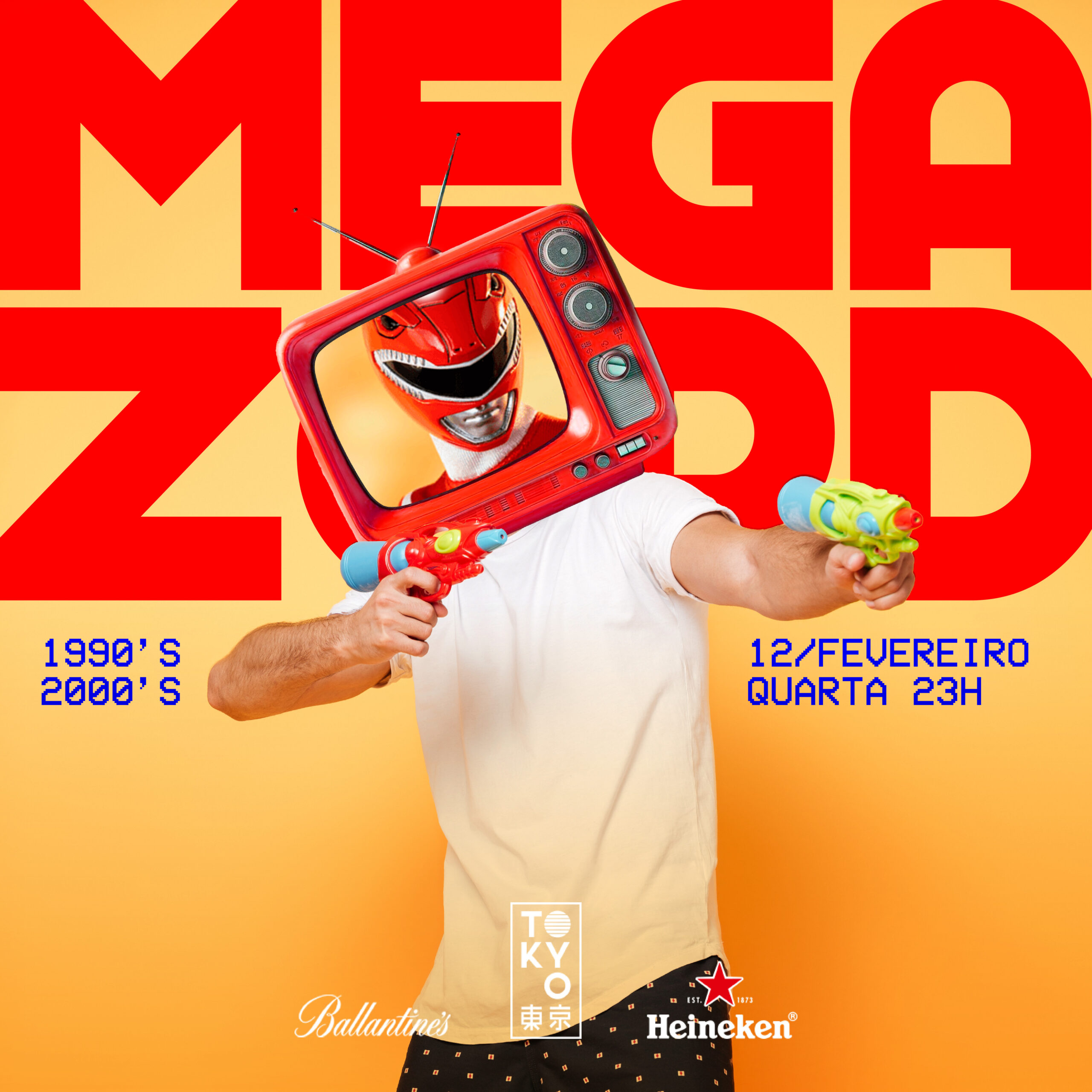 Megazord na cobertura do Tokyo 東 京 (Quarta-feira) 12.02
