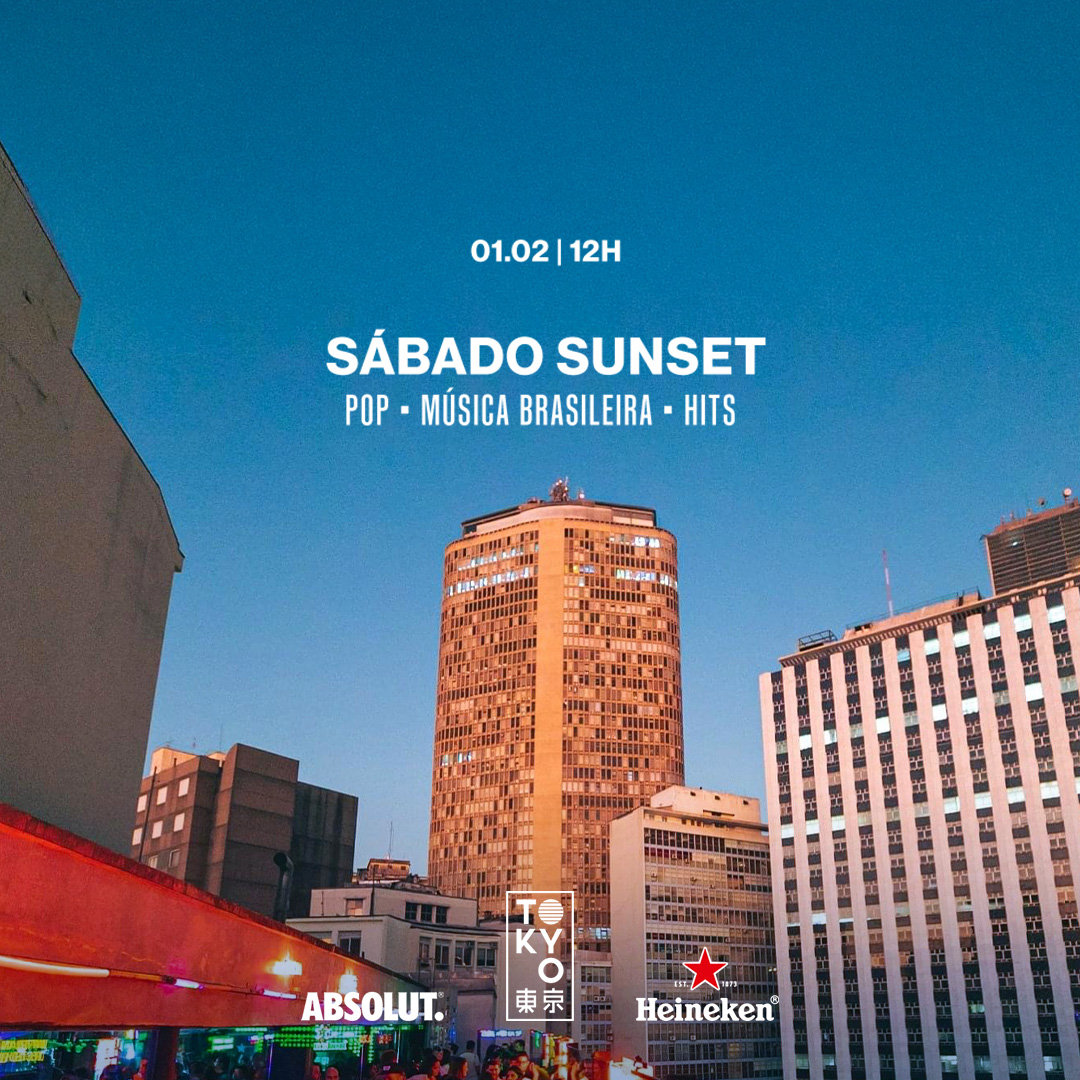 Sábado Sunset 東 京 Pop | BR | Reggaeton | Hip-Hop no Sábado à Tarde (01.02)