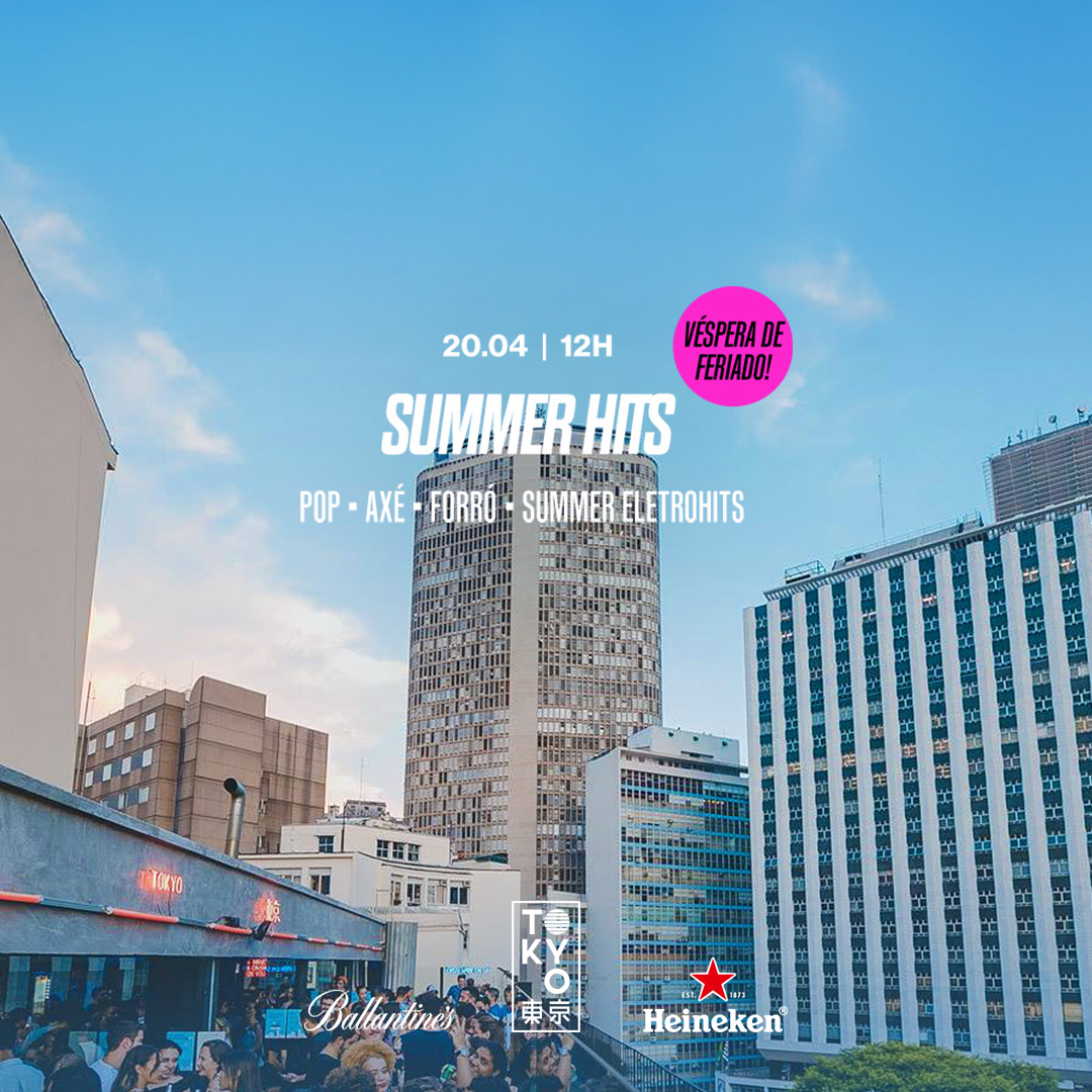 Summer Hits na Cobertura do Tokyo 東 京 Pop | Música Brasileira | Hits no Domingo à Tarde!