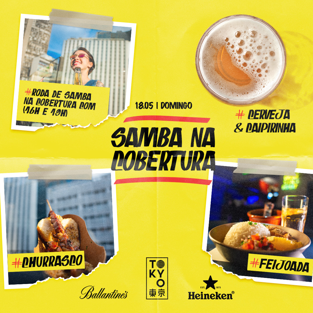 Samba na Cobertura no Rooftop do Tokyo 東 京 Domingo (18.05)