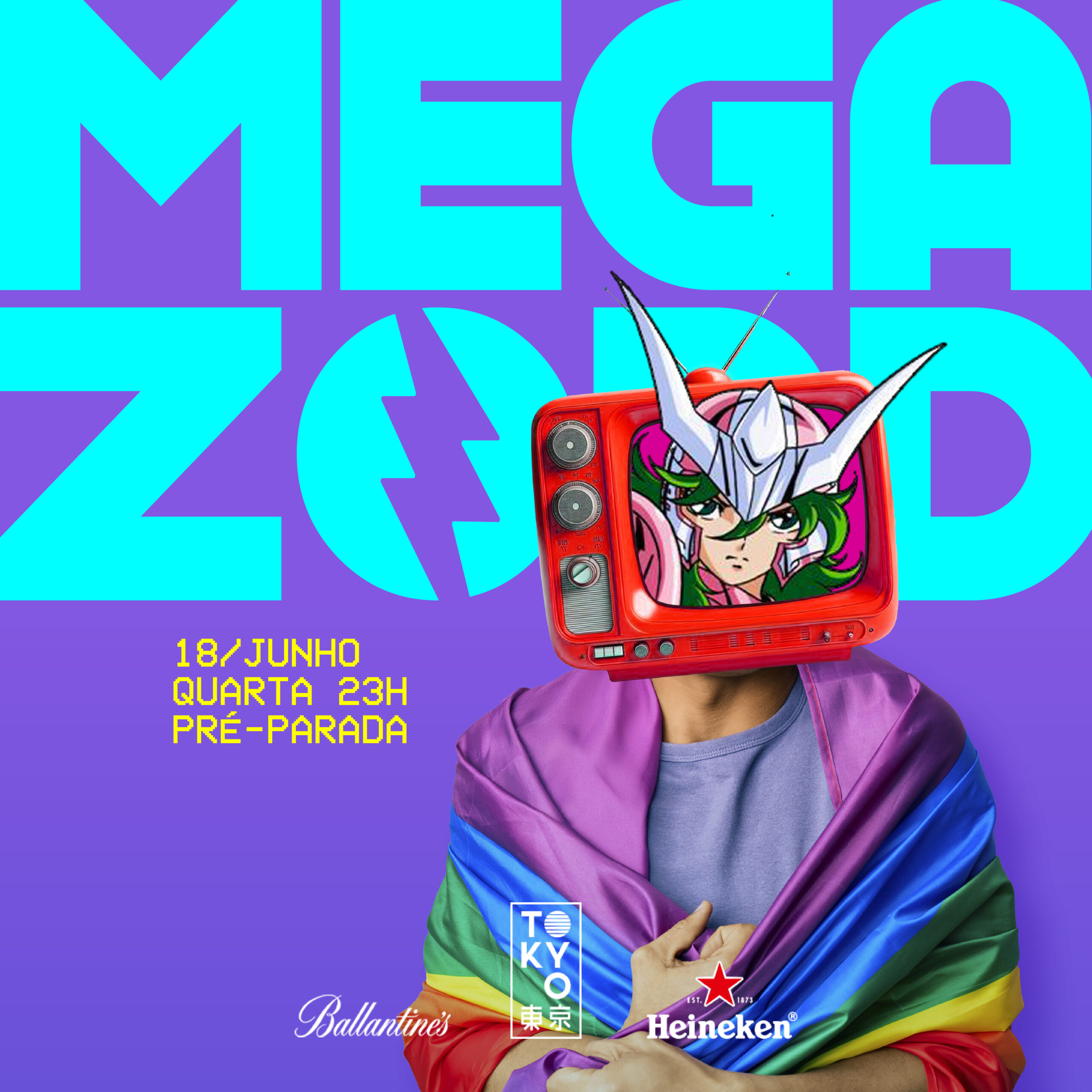 Megazord na cobertura do Tokyo 東 京 (Quarta-feira – véspera de feriado) 18.06