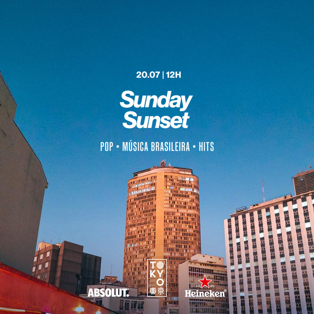 Sunday Sunset no Rooftop do Tokyo 東 京 Domingo (20.07)