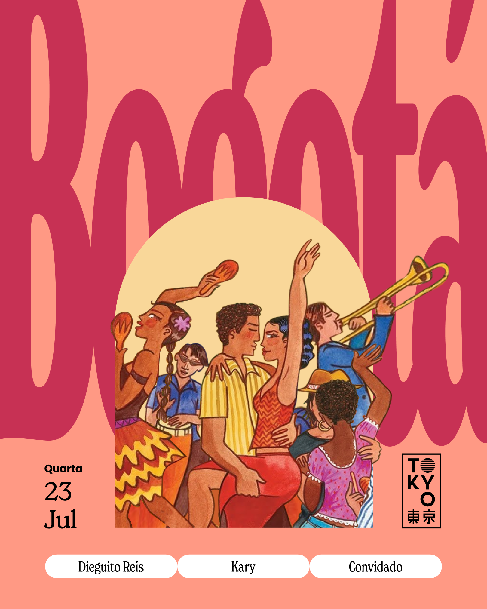 Bogotá: Un Baile Latino na Cobertura do Tokyo 東 京 (23.07)