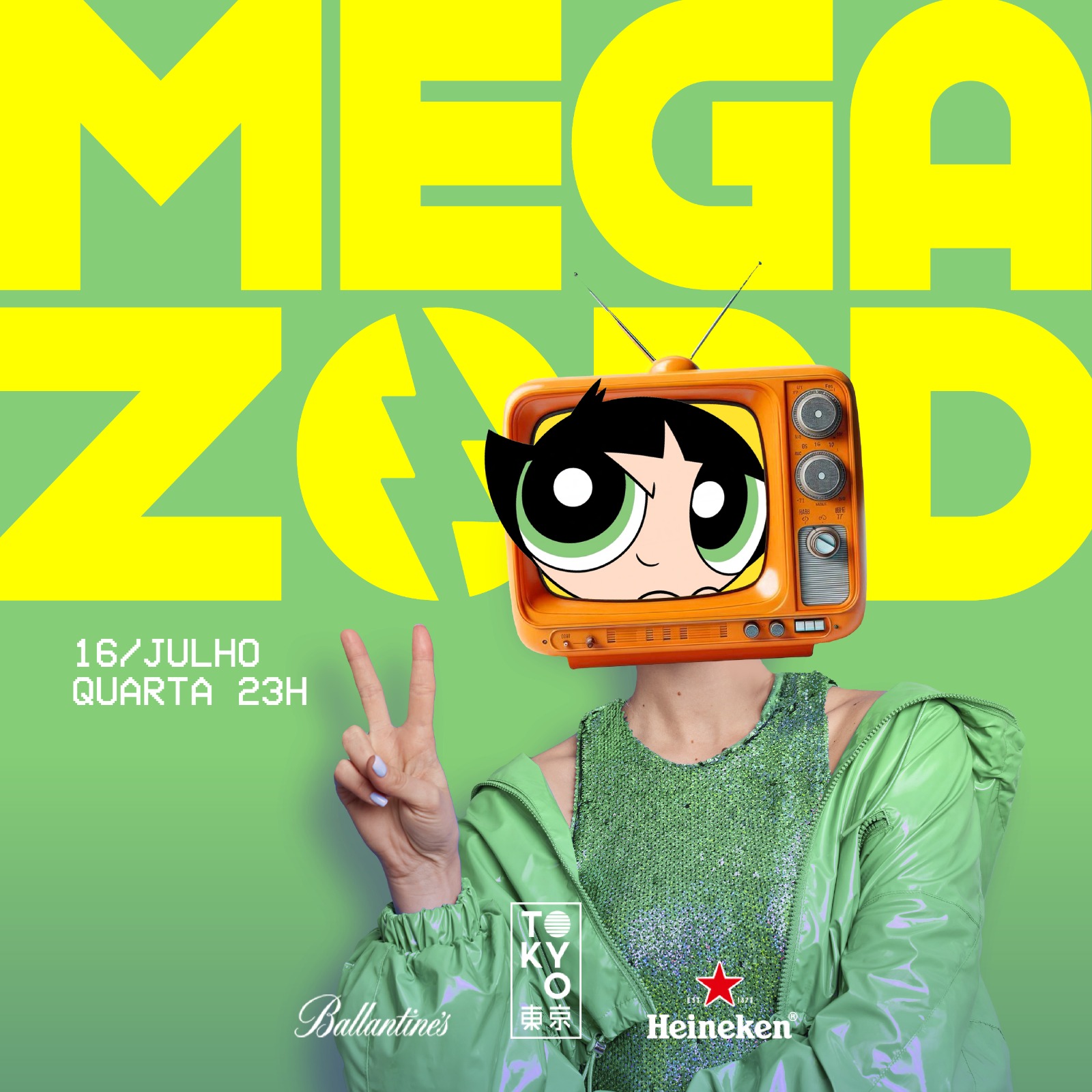 Megazord na cobertura do Tokyo 東 京 (Quarta-feira 16.07)