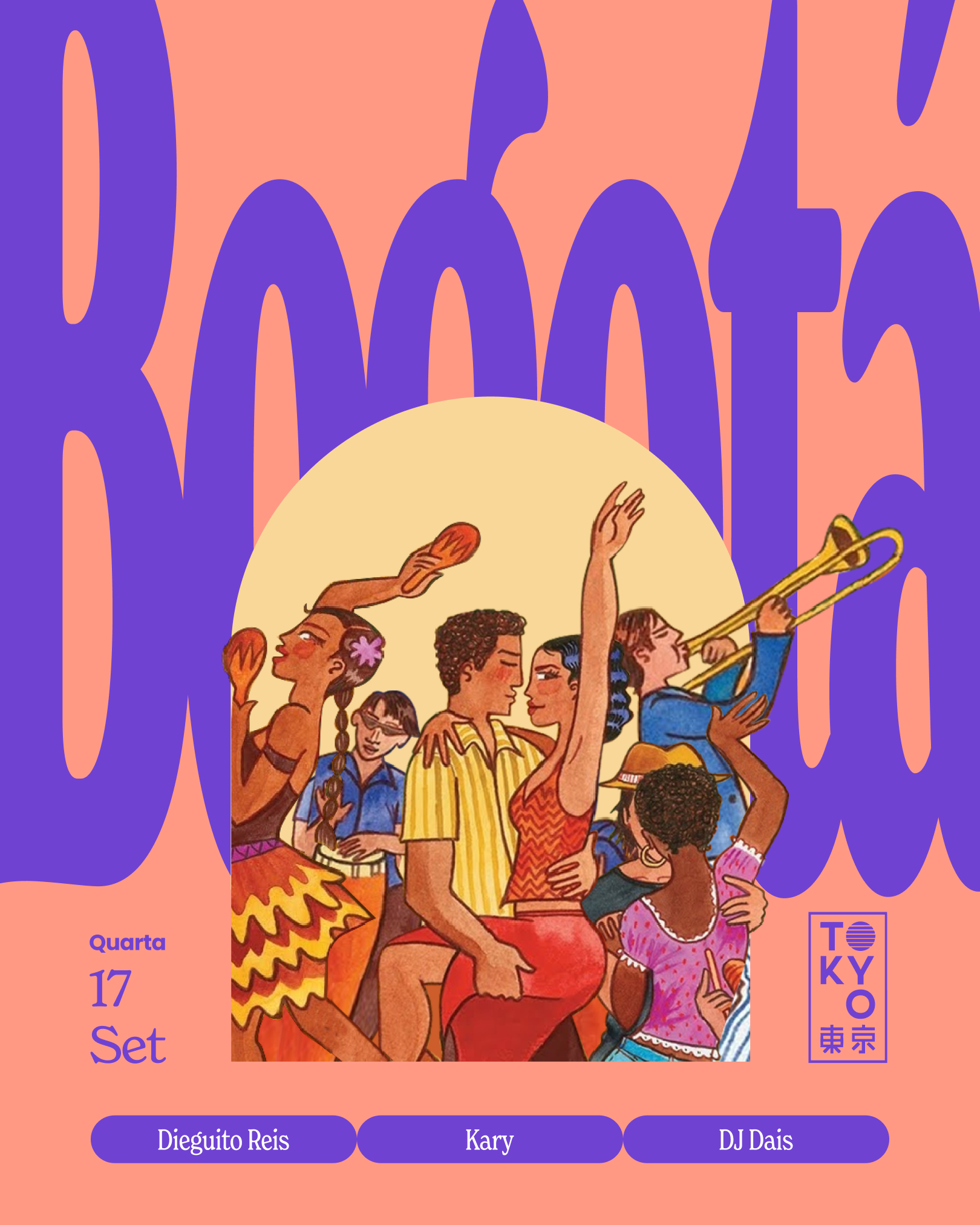 Bogotá: Un Baile Latino na Cobertura do Tokyo 東 京 (17.09)