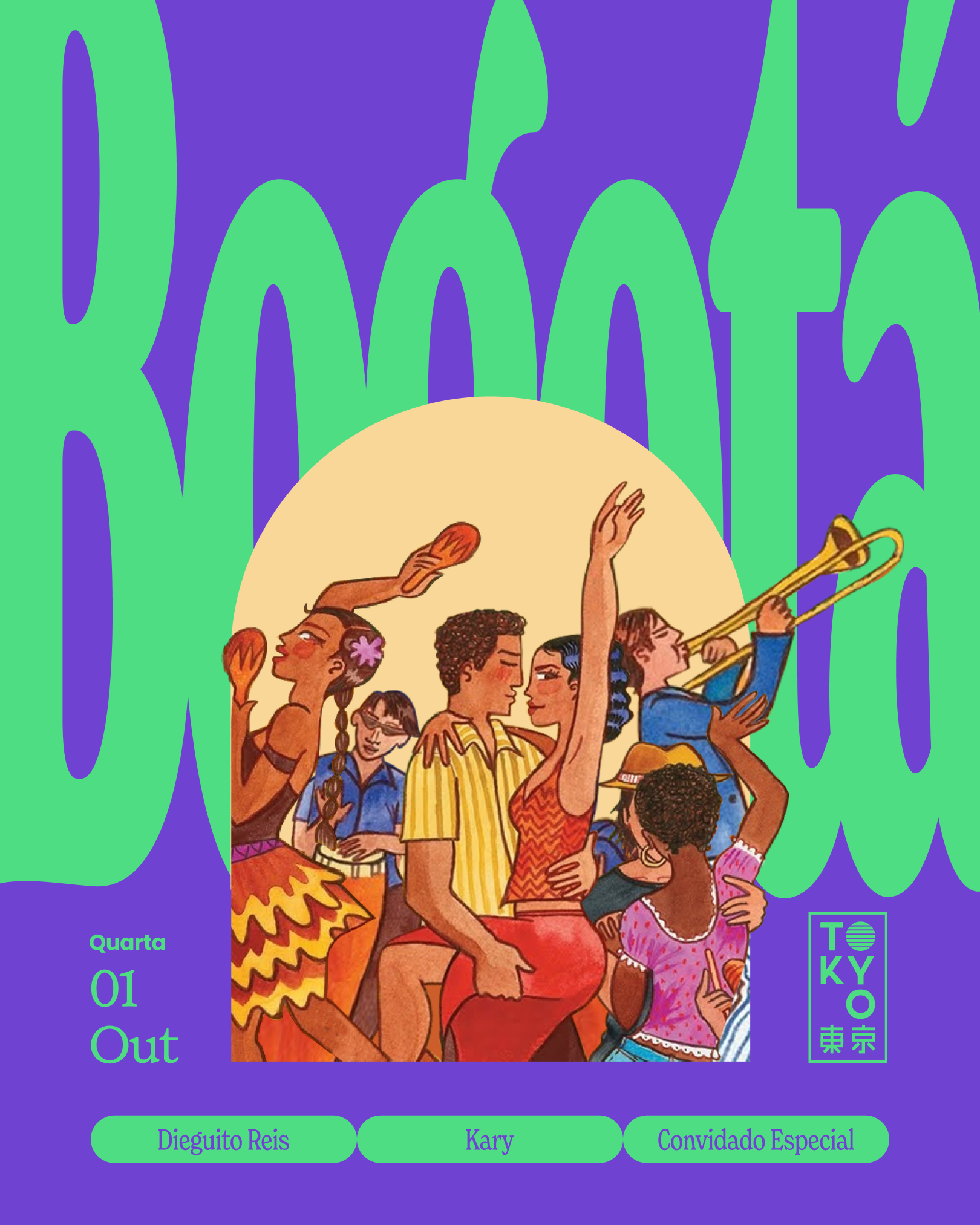 Bogotá: Un Baile Latino na Cobertura do Tokyo 東 京 (01.10)