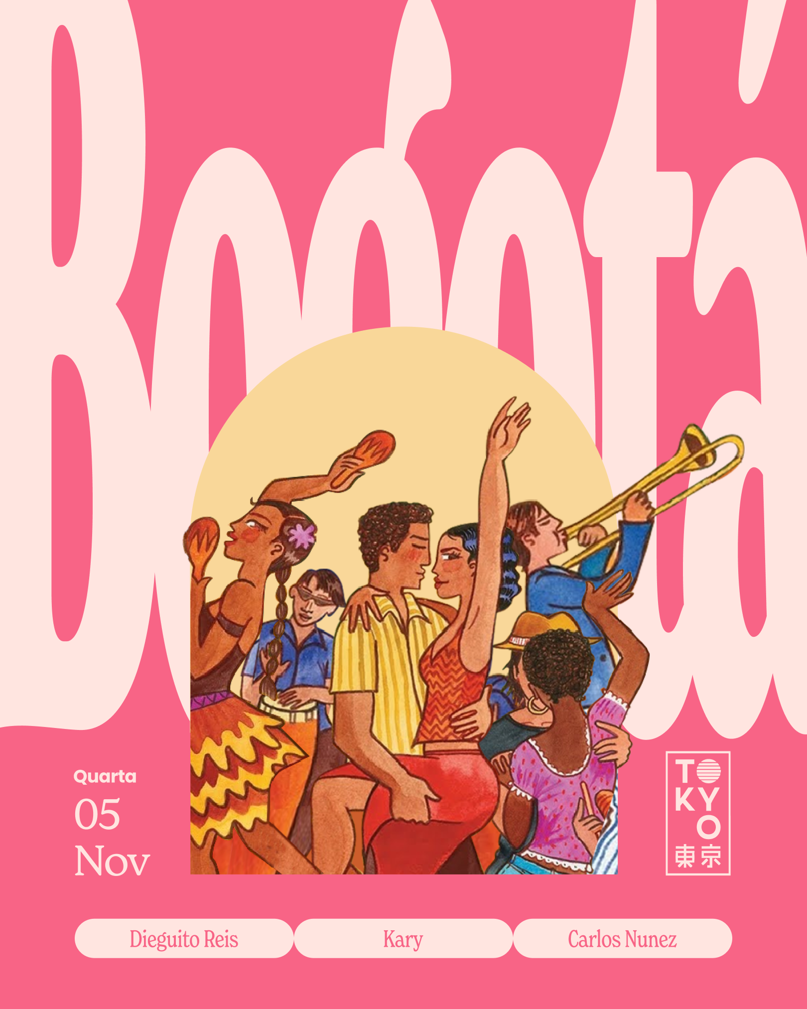 Bogotá: Un Baile Latino na Cobertura do Tokyo 東 京 (05.11)