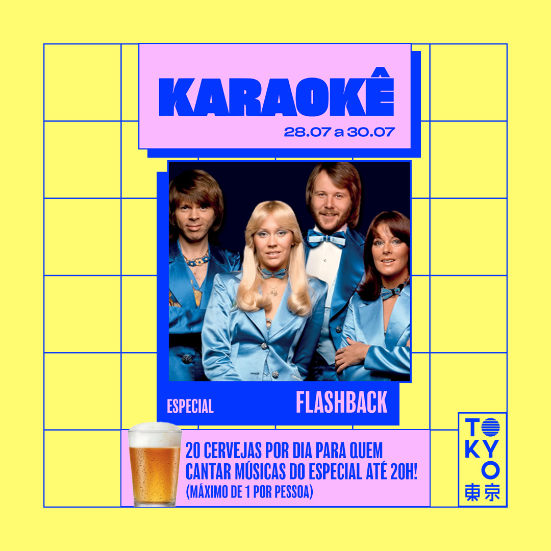 Karaokê Happy-Hour do Tokyo 東 京 Especial Flashback [Vip até 19h]
