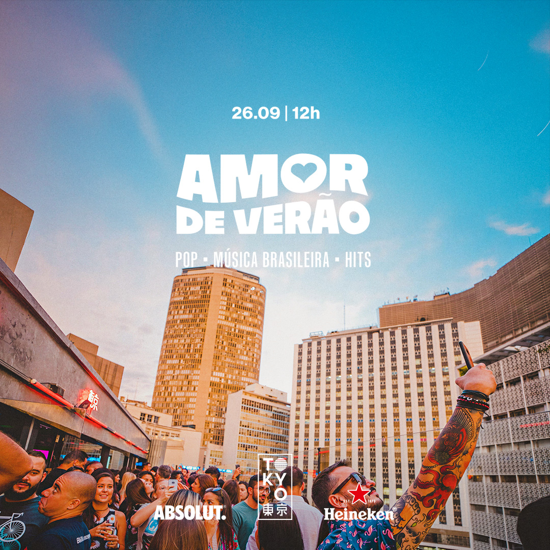Amor de Verão na Cobertura do Tokyo 東 京 Pop | Música Brasileira | Hits no sábado à tarde |